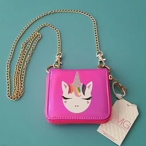 Fushia Mini Crossbody with Unicorn NWT
